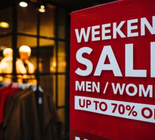 Weekend Sale signage